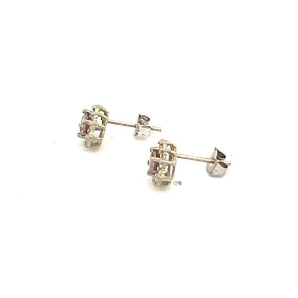 Sapphire Diamond Stud Earrings 14k W Gold 0.90 TCW Certified $2,490 215609 - Picture 6 of 11
